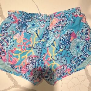 Vibrant Blue Floral Women's Shorts